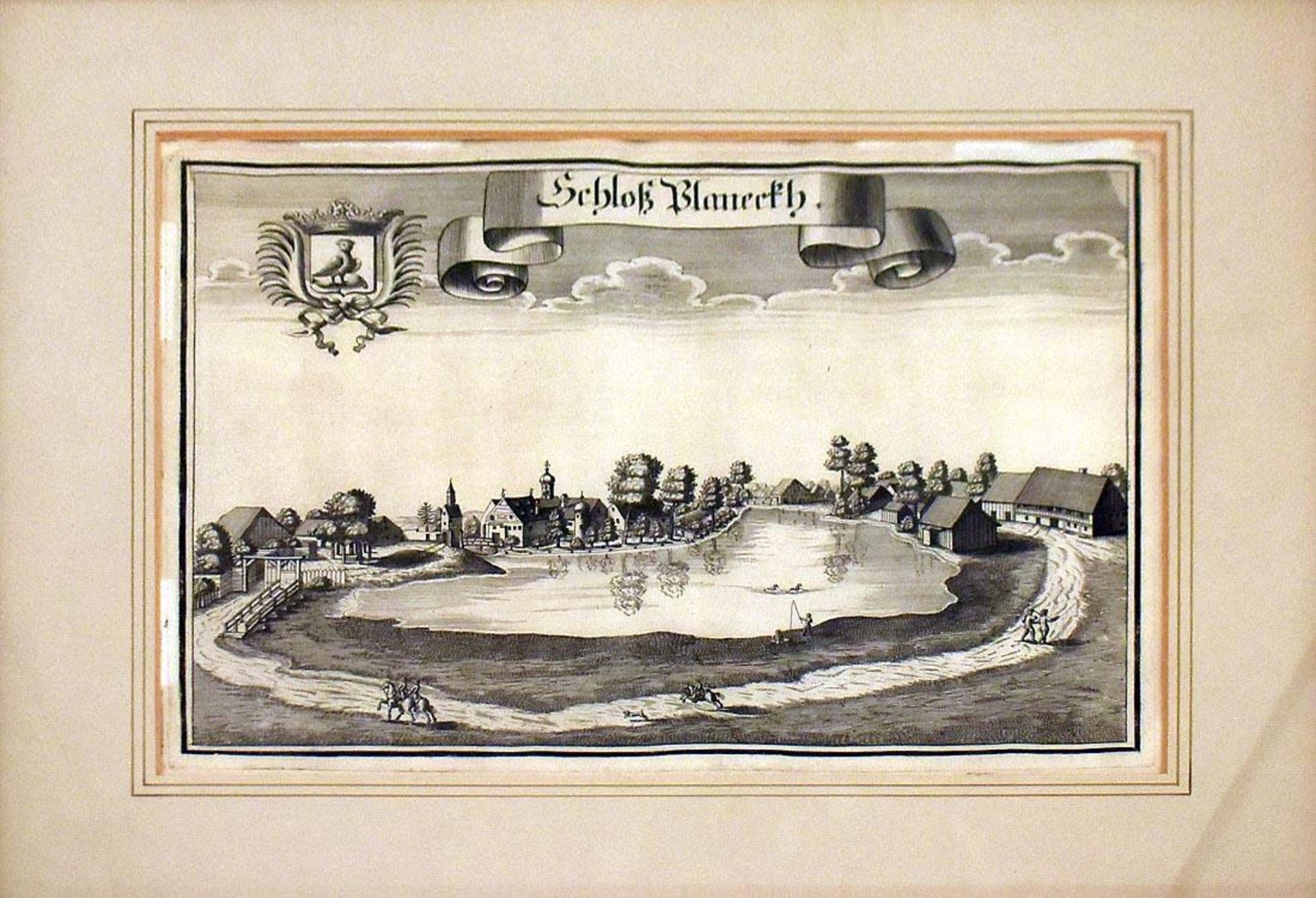 WENING, MICHAEL. Schloß- und Klosteransichten. 17 Kupferstiche, tlw. koloriert. - Bild 25 aus 32