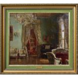 DEUTSCHLAND. Saloninterieur. Öl/Leinwand.