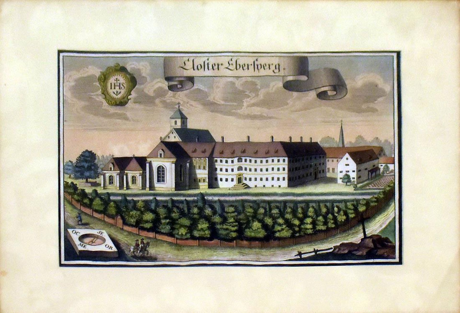 WENING, MICHAEL. Schloß- und Klosteransichten. 17 Kupferstiche, tlw. koloriert. - Bild 16 aus 32