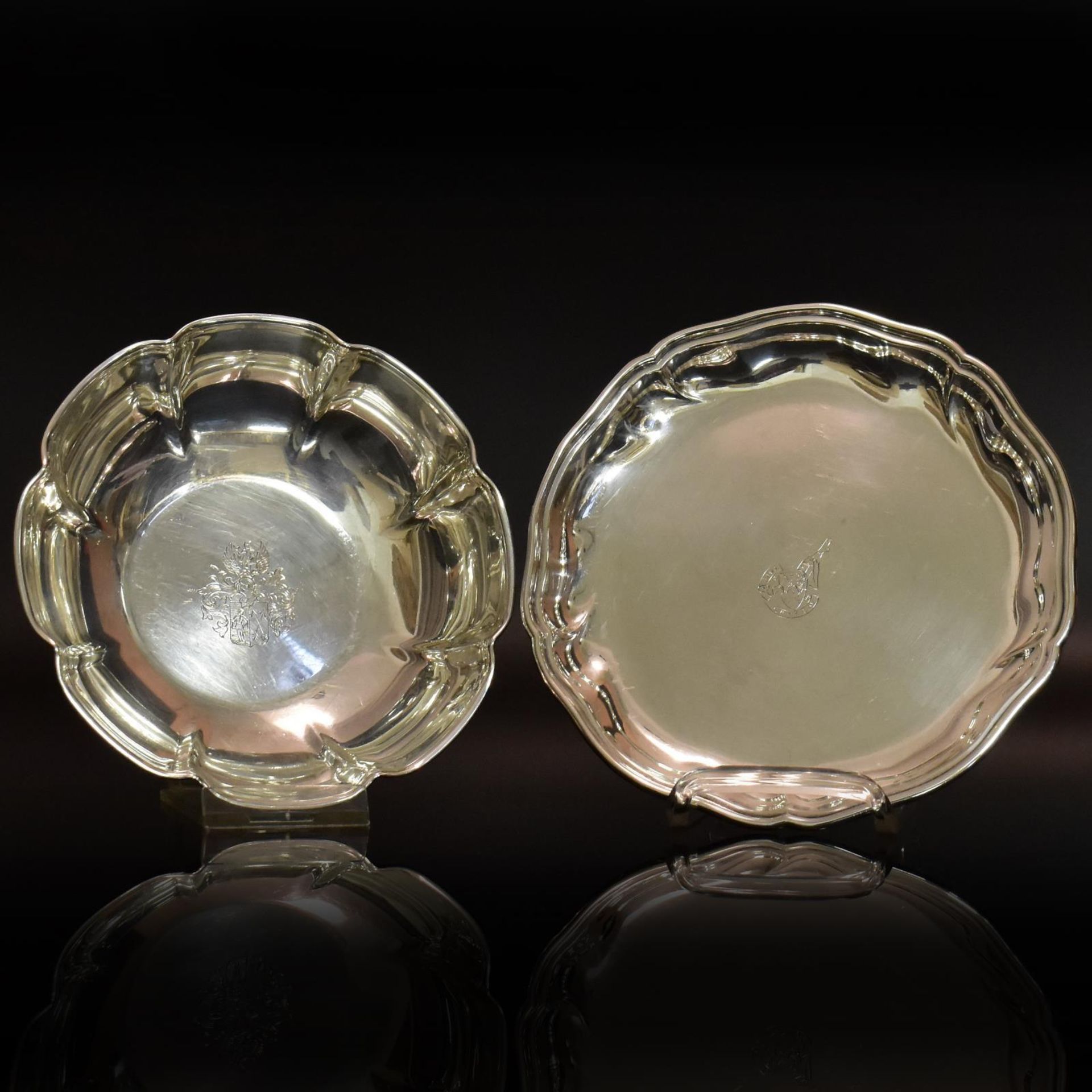 Untersetzer und Schälchen. Schwäbisch Gmünd, 20. Jh., Wilhelm Binder und Waldstetten, Emil Herman...