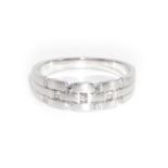 Ring. Platin, satiniert.