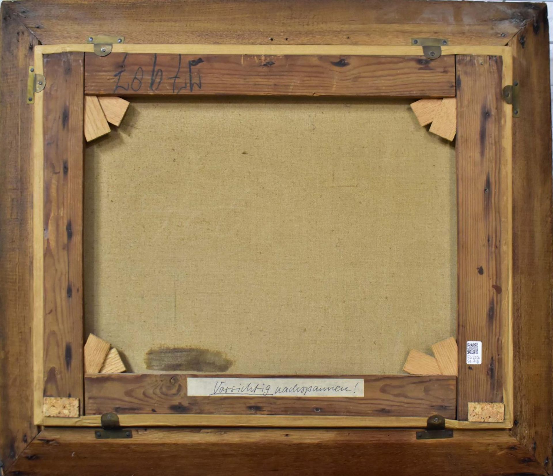 MONOGRAMMIST:IN "C.S.". Kanal in einer Stadt. Öl/Leinwand. - Bild 2 aus 2