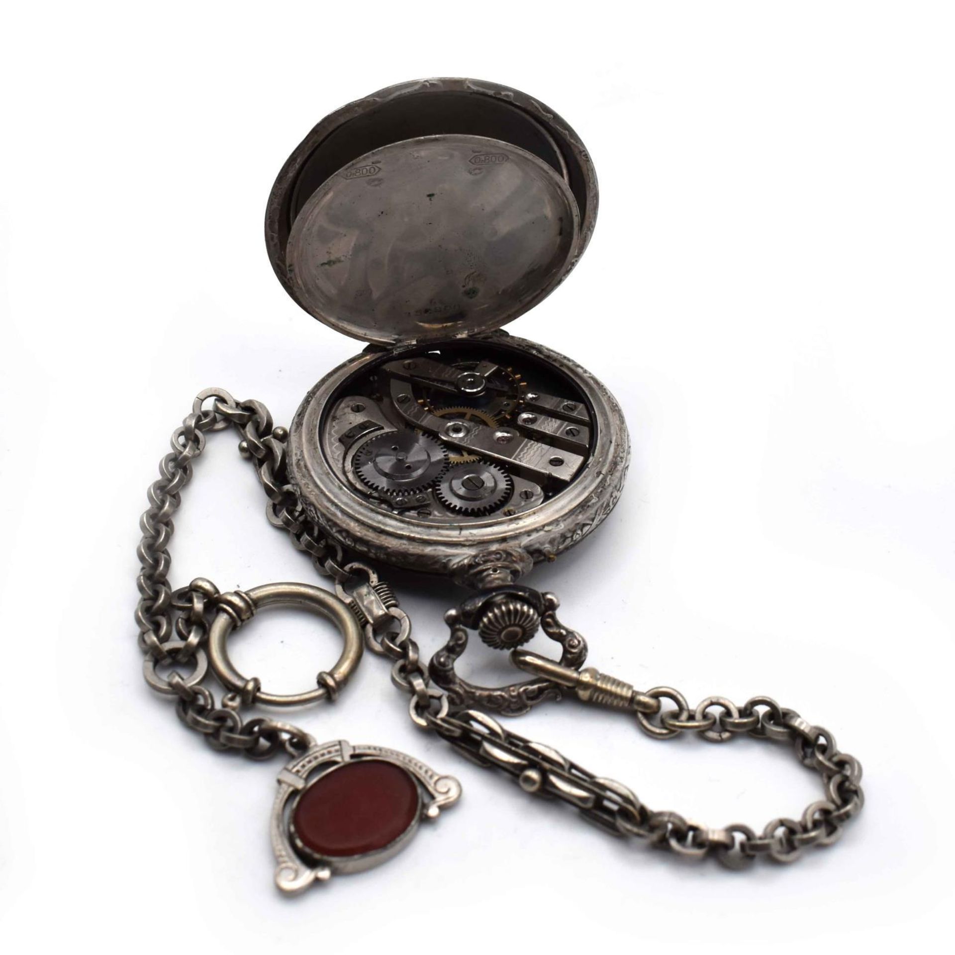 Konvolut Taschenuhren, 17tlg. Gehäuse Metall bzw. Silber. - Bild 37 aus 37