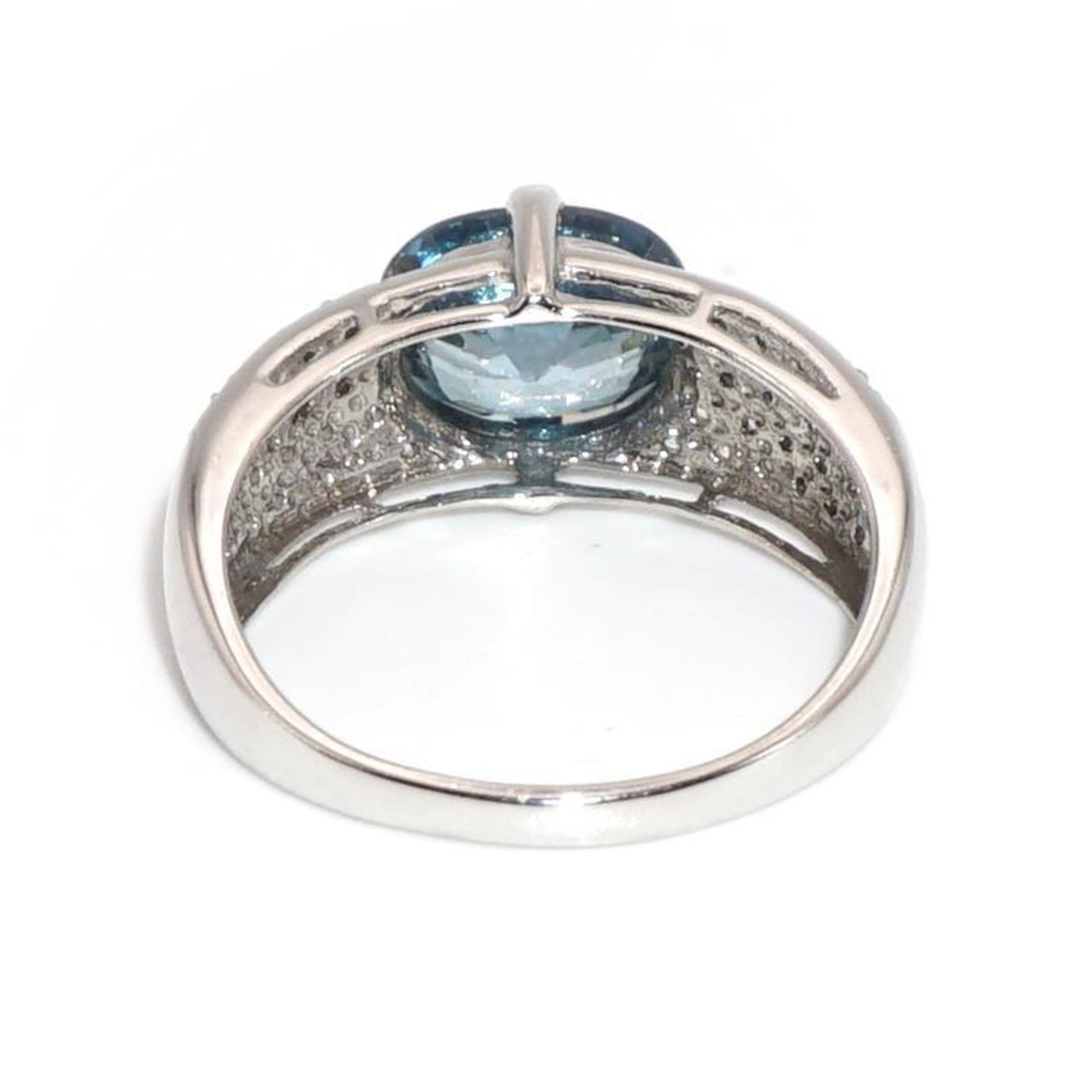 Ring. 10 K WG. - Bild 3 aus 3