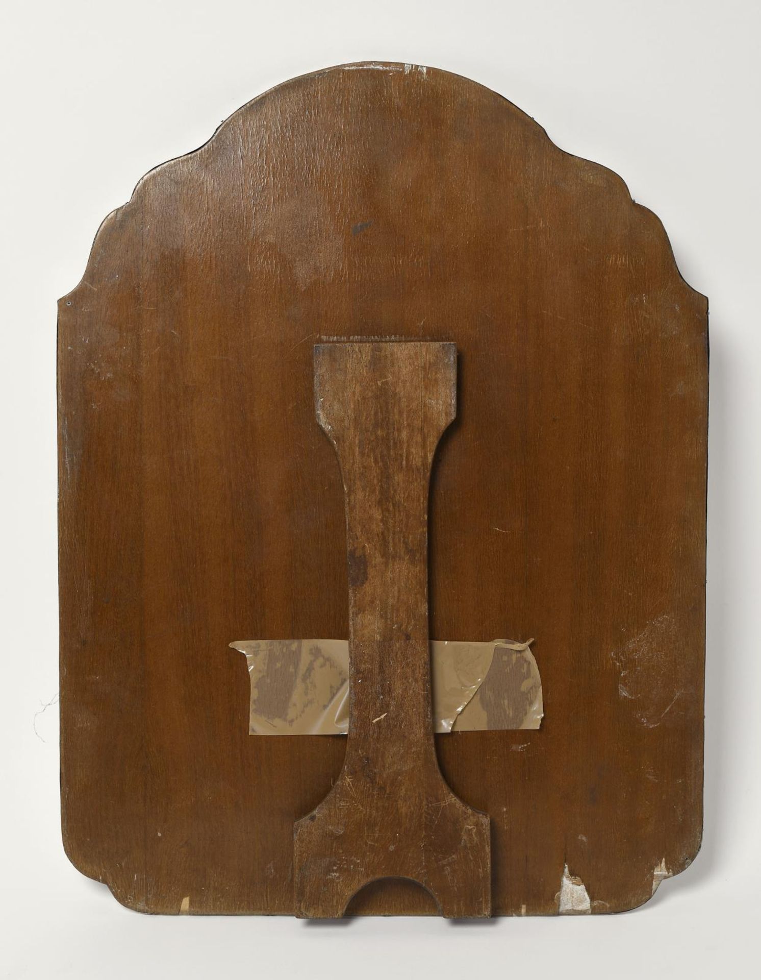 Tischspiegel. 20. Jh. | Silber, auf Holz montiert, Spiegelglas. - Bild 2 aus 2