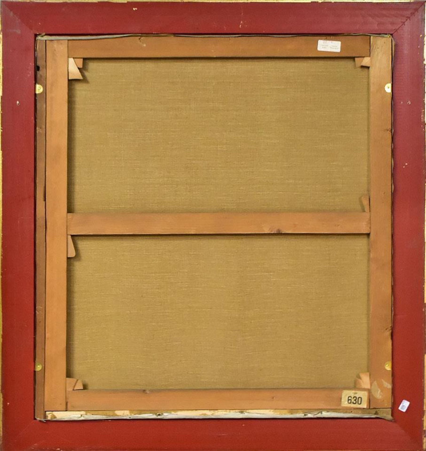 SCHUSTER, KARL MARIA. Atelier des Künstlers. Öl/Leinwand. - Bild 3 aus 3