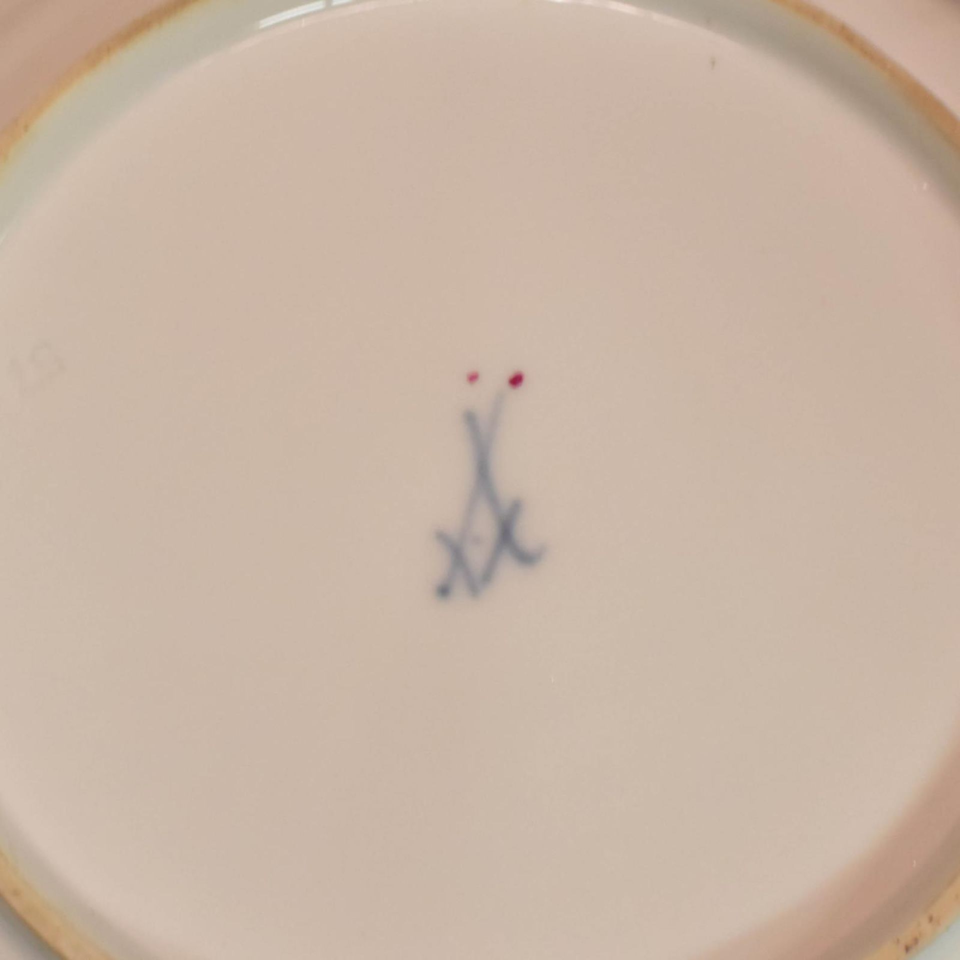 Speise-Teilservice, 23tlg. Meissen, Punktzeit | Porzellan, Farb- und Goldstaffagen. - Bild 3 aus 3