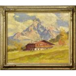 MAURUS, HANS. Filzmoos. Öl/Leinwand.