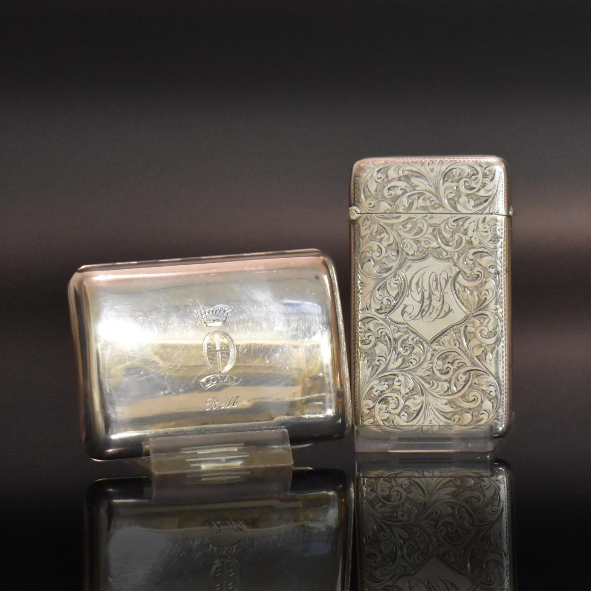 Zigaretten- und Visitenkartenetui. Birmingham, u.a. 1924, William Neale & Son Ltd bzw. Jones & Cr...