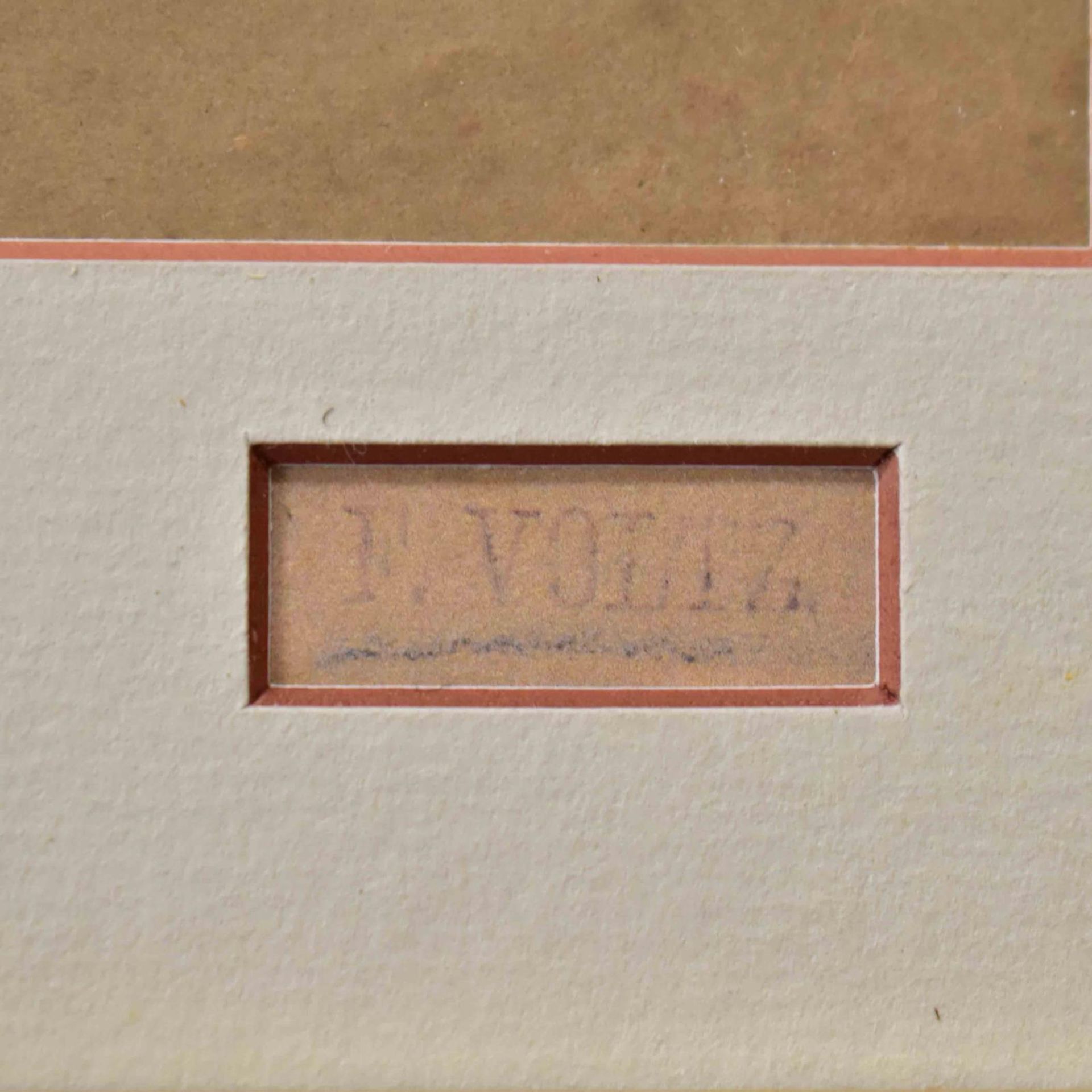 VOLTZ, FRIEDRICH (WOHL). Stehendes Pferd. Bleistift, weiß gehöht. - Bild 2 aus 2