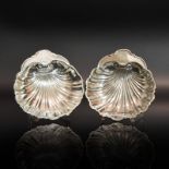 Zwei kleine Muschelschalen. U.a. Rhode Island, Providence, 20. Jh., Gorham | Silber.