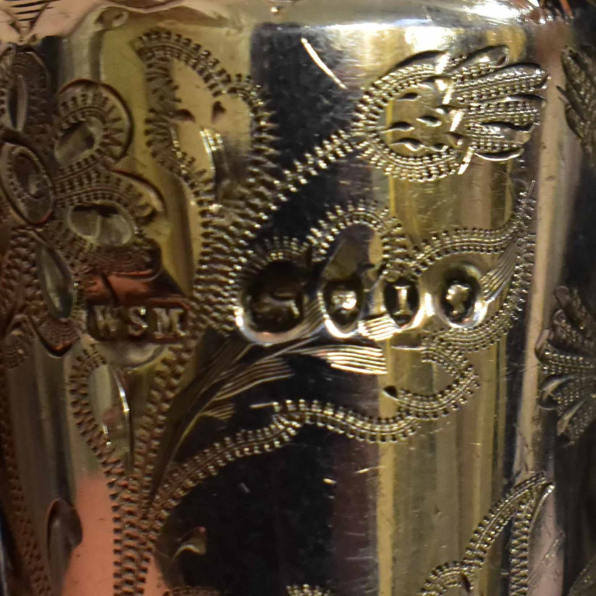 Flakon. London, 1884, William Stringer Mills | Silber, Glasstöpsel. - Bild 3 aus 3