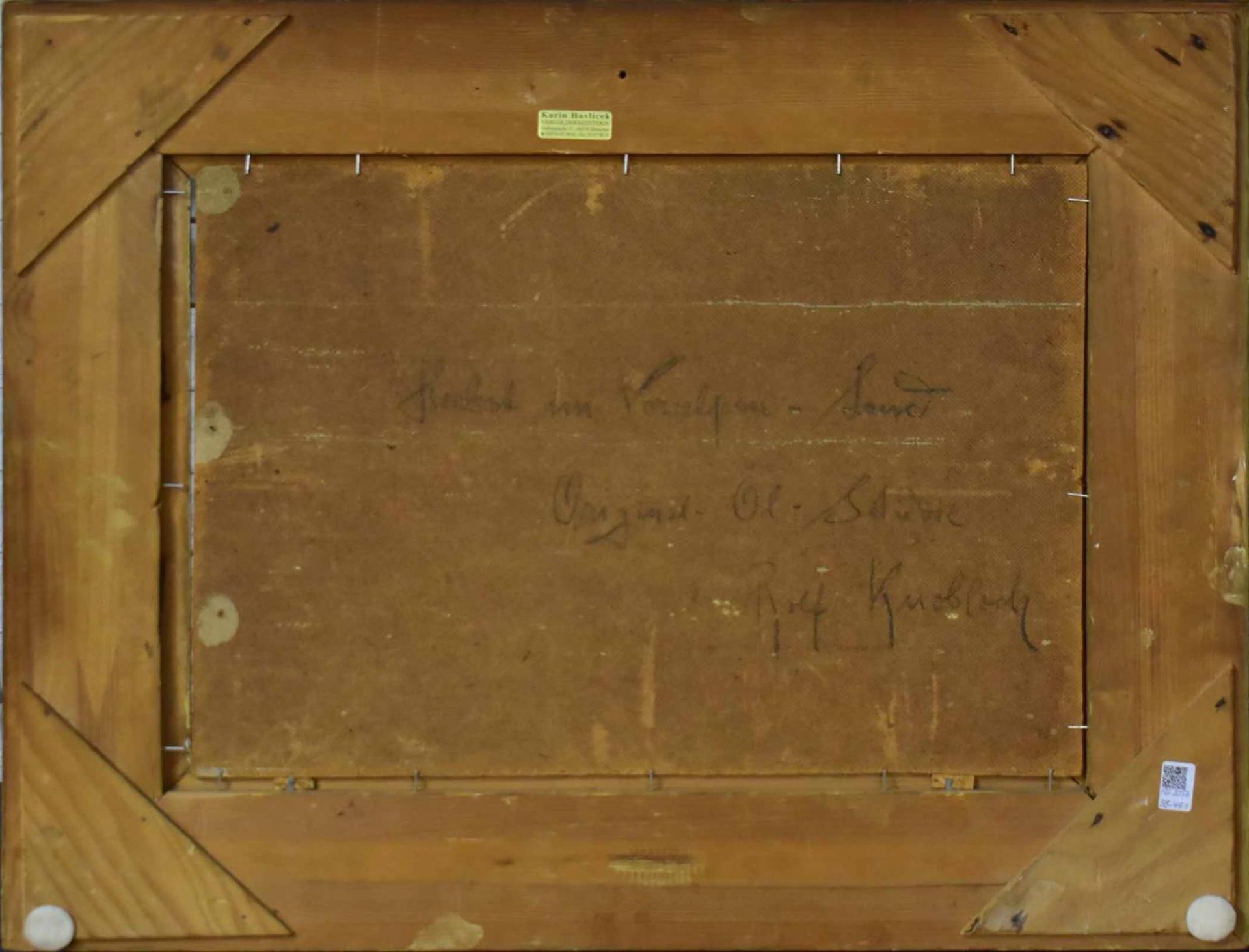 KNOBLOCH, JOSEF ROLF. Herbst im Voralpenland. Öl/Hartfaserplatte. - Bild 3 aus 3