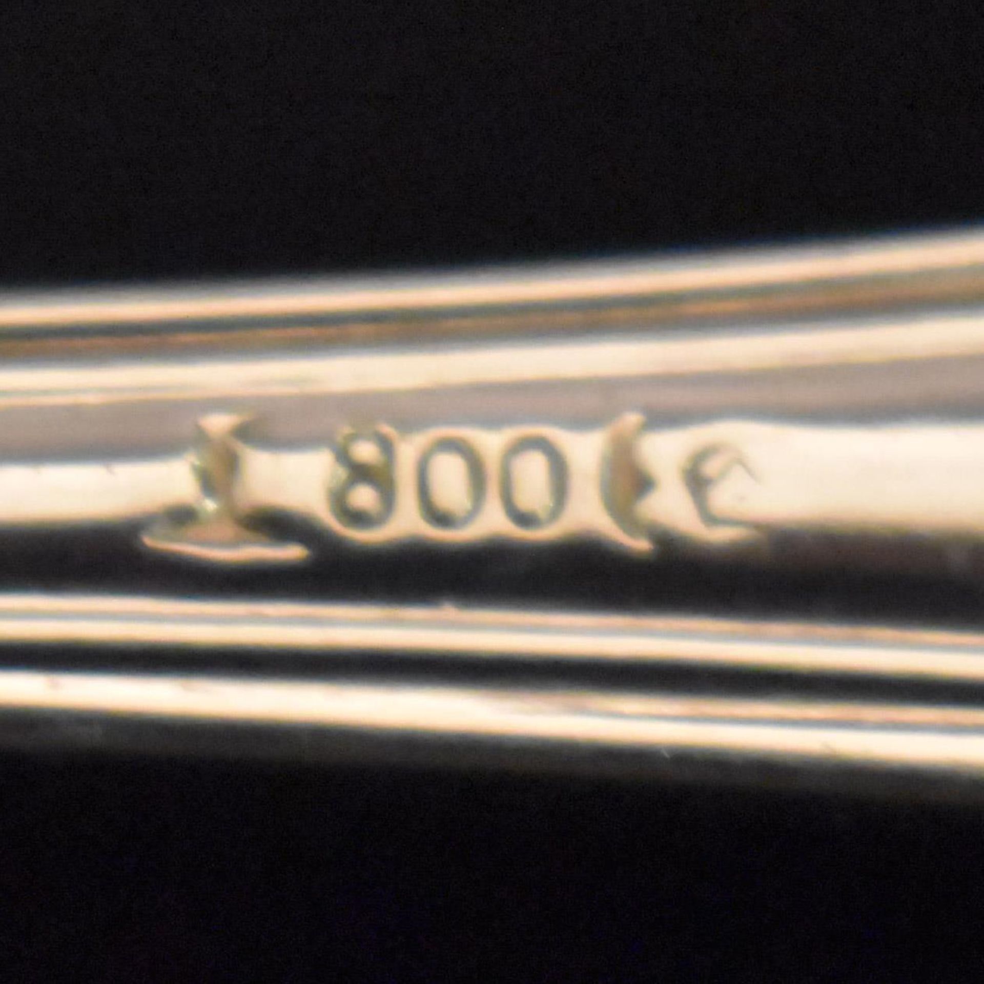 Satz von zwölf Fischmessern. Bremen, 20. Jh., Koch & Bergfeld | Silber. - Bild 3 aus 3