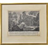 RIDIGNER, JOHANN ELIAS. Die Gems auf der Salzlecke zu München. Radierung.