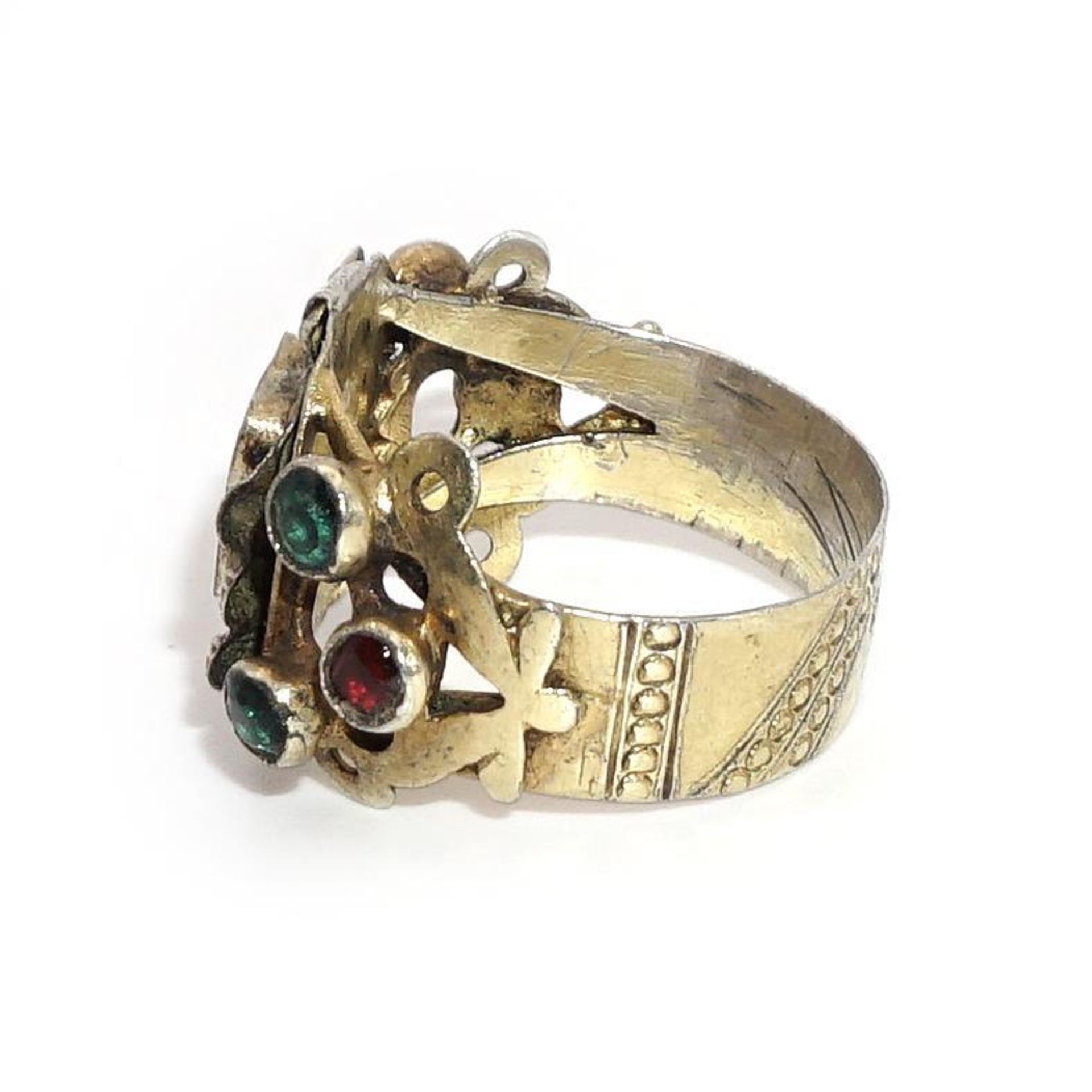 Ring. Alpenländisch, 19. Jh. | Silber, vergoldet. - Bild 2 aus 3