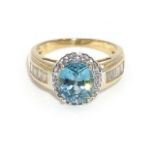 Ring. 14 K GG und WG.