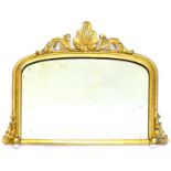 Spiegel. Um 1900, Barockstil | Holz, geschnitzt, Goldfassung. Spiegelglas.