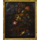 UNBEKANNT. Blumenstillleben. Öl/Leinwand/Karton.