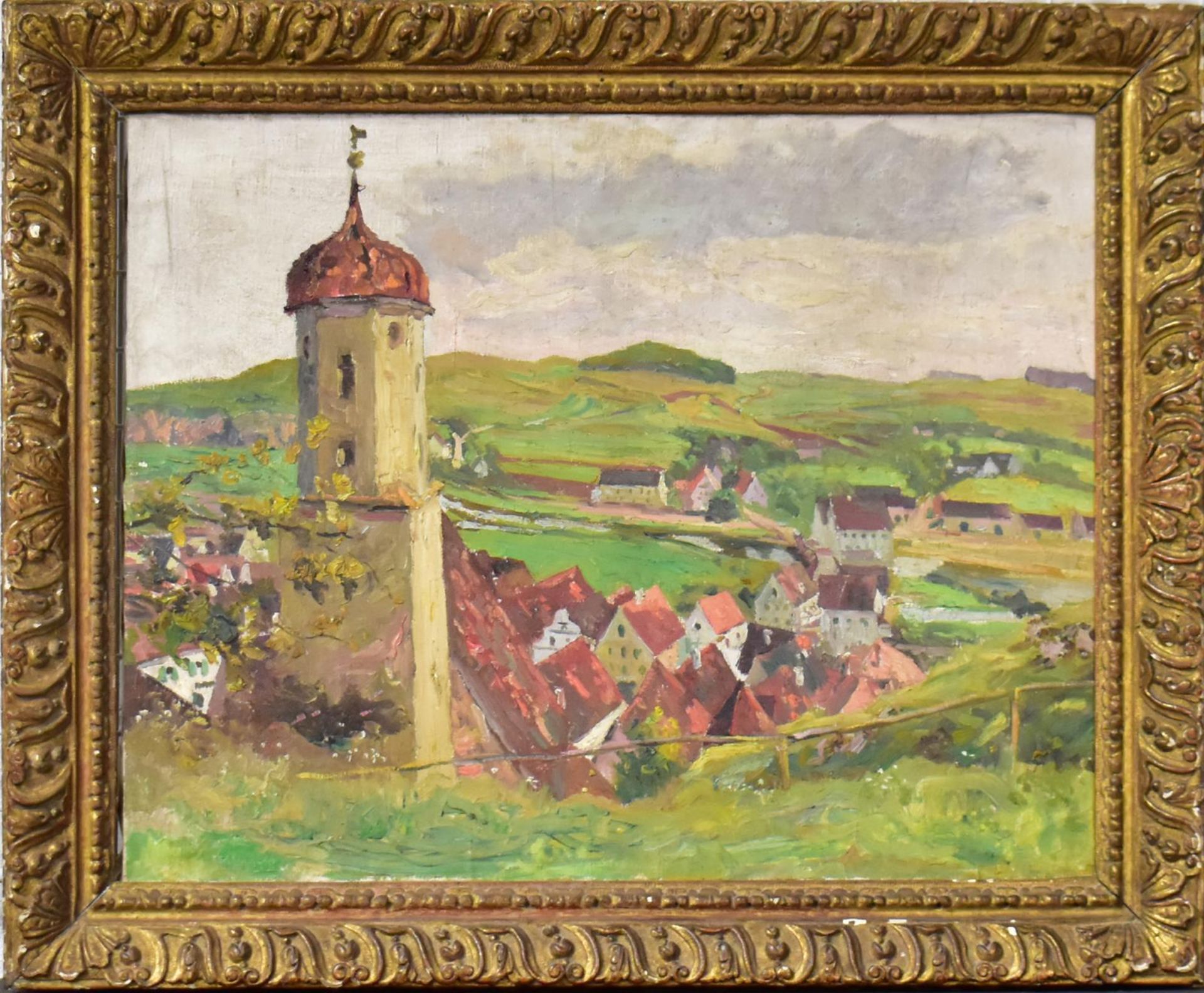 GUILLERY, FRANZ. Harburg a. d. Wörnitz. Öl/Leinwand.