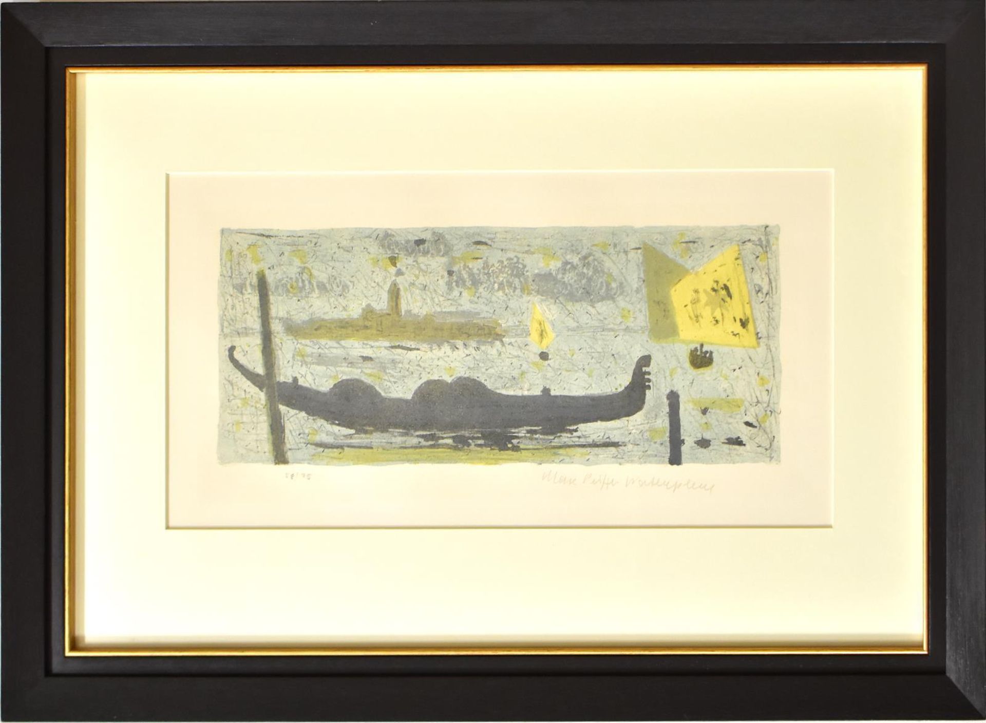 PEIFFER WATHENPHUL, MAX. Venedig, auf der Lagune. Farblithographie.