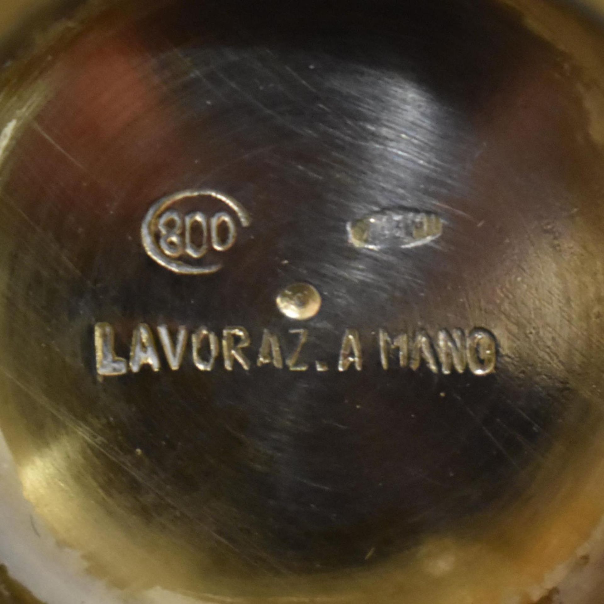 Pokalbecher. Italien, 20. Jh. | Silber - Bild 3 aus 3