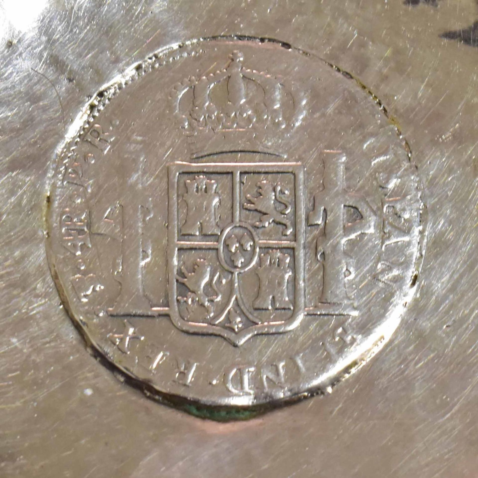 Ascher. Peru, 20. Jh. | Silber, Hammerschlagdekor. - Bild 2 aus 5