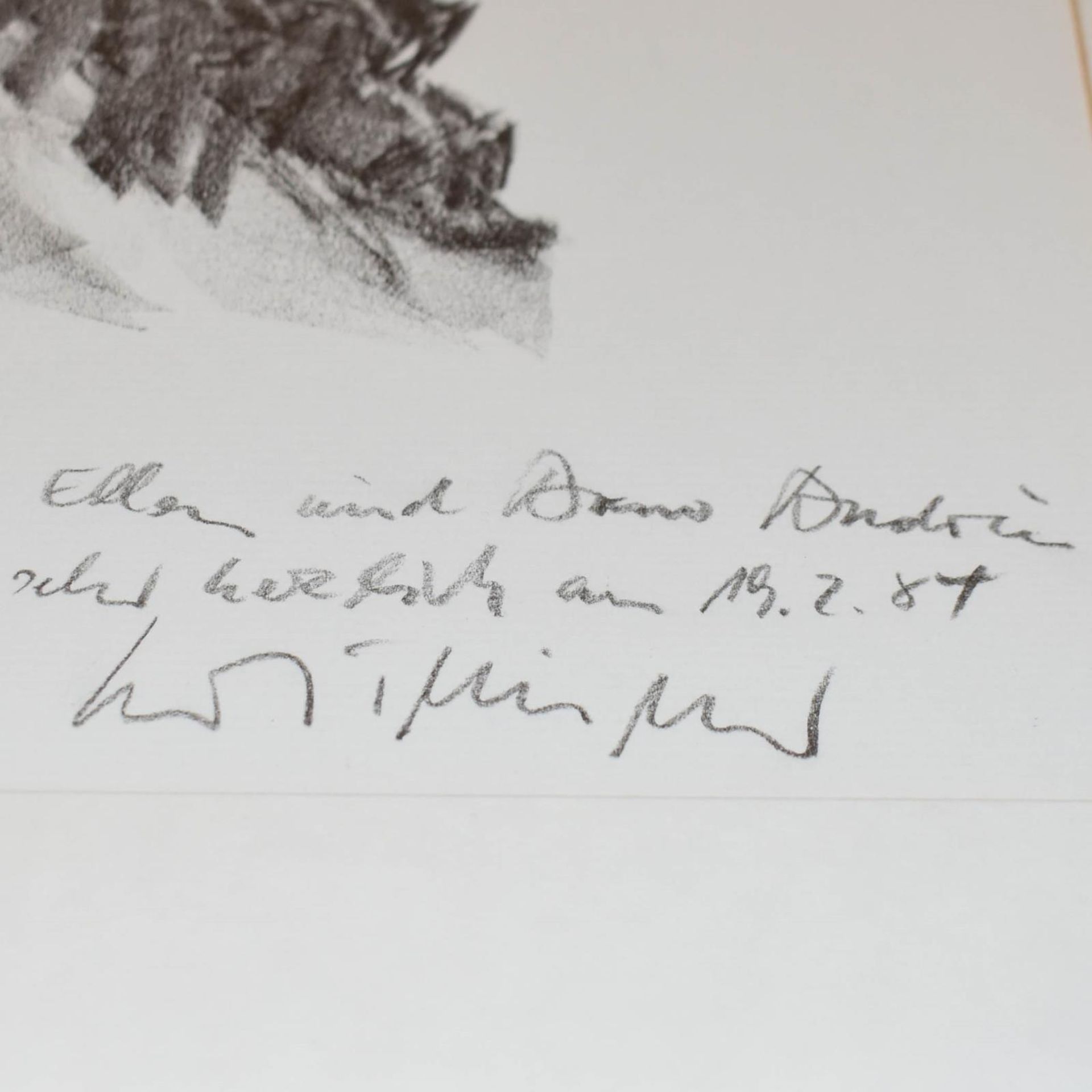 TIMNER, CARL. Umarmung. Lithographie. - Bild 2 aus 2