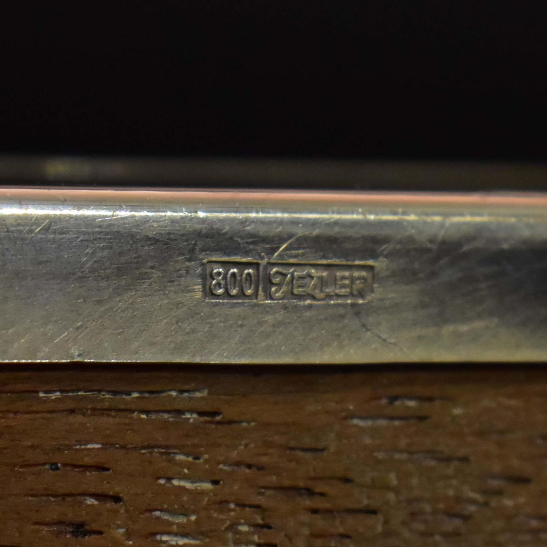 Zwei Zigarettendosen. Silber, Holzkern. - Bild 5 aus 5