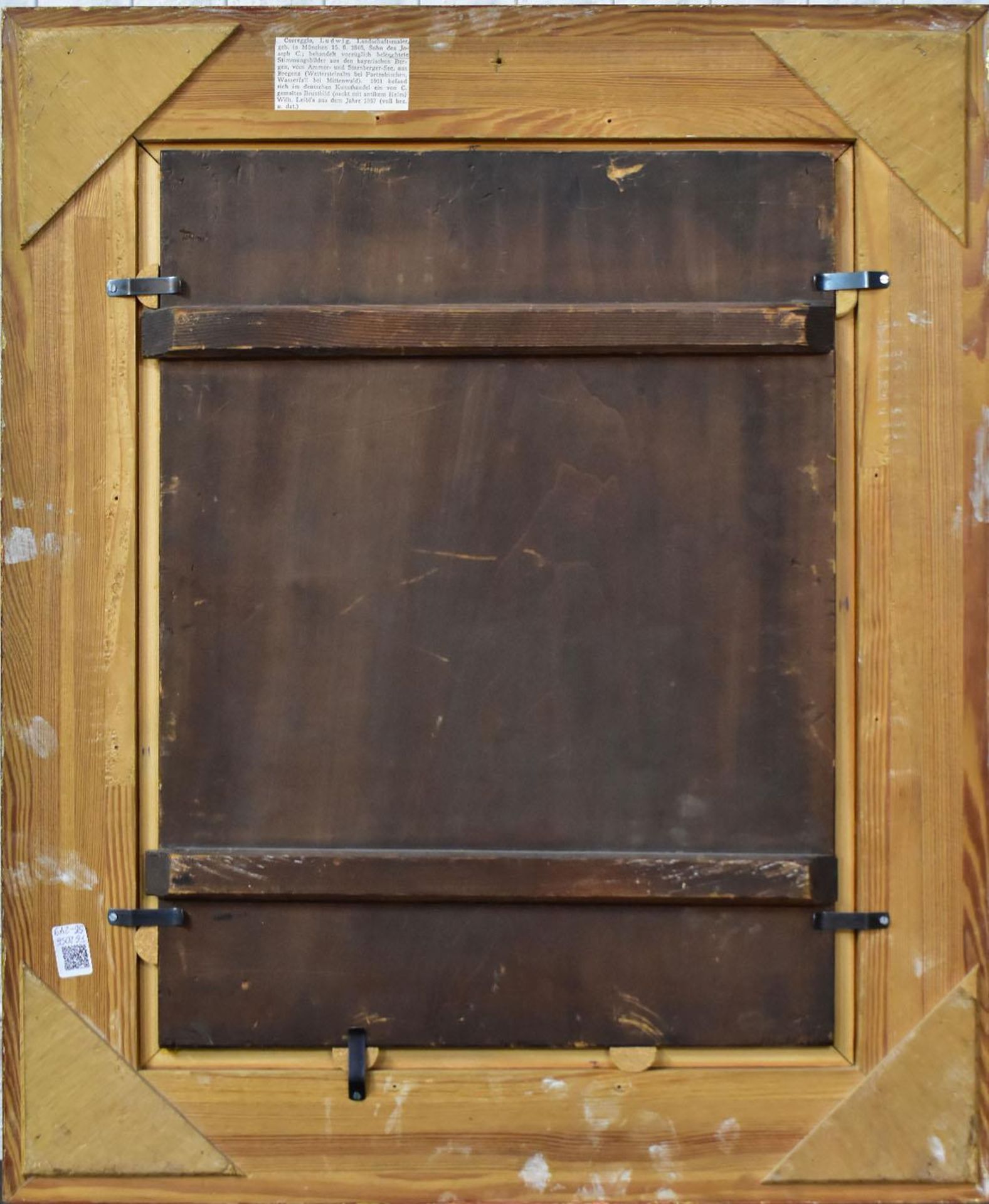 CORREGGIO, LUDWIG. Faun überrascht eine Magd. Öl/Holz. - Bild 3 aus 3