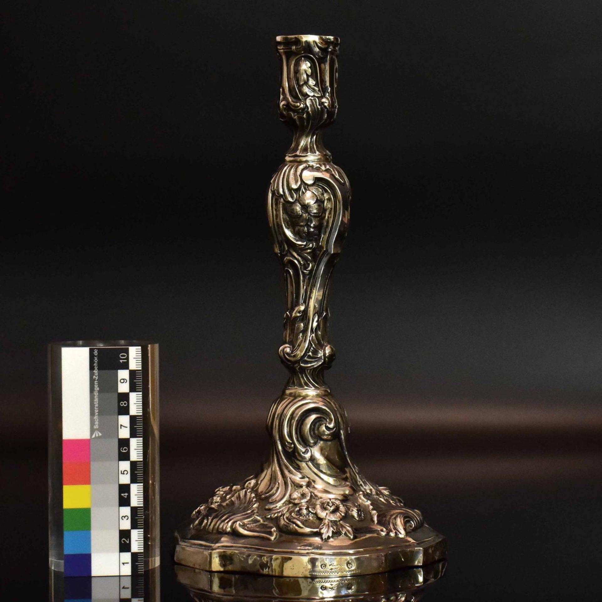 Kerzenleuchter. Berlin, 19. Jh. | Silber. - Bild 2 aus 3