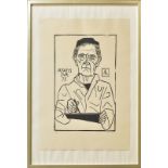 MARCKS, GERHARD. Aetatis suaer 75. Linolschnitt.