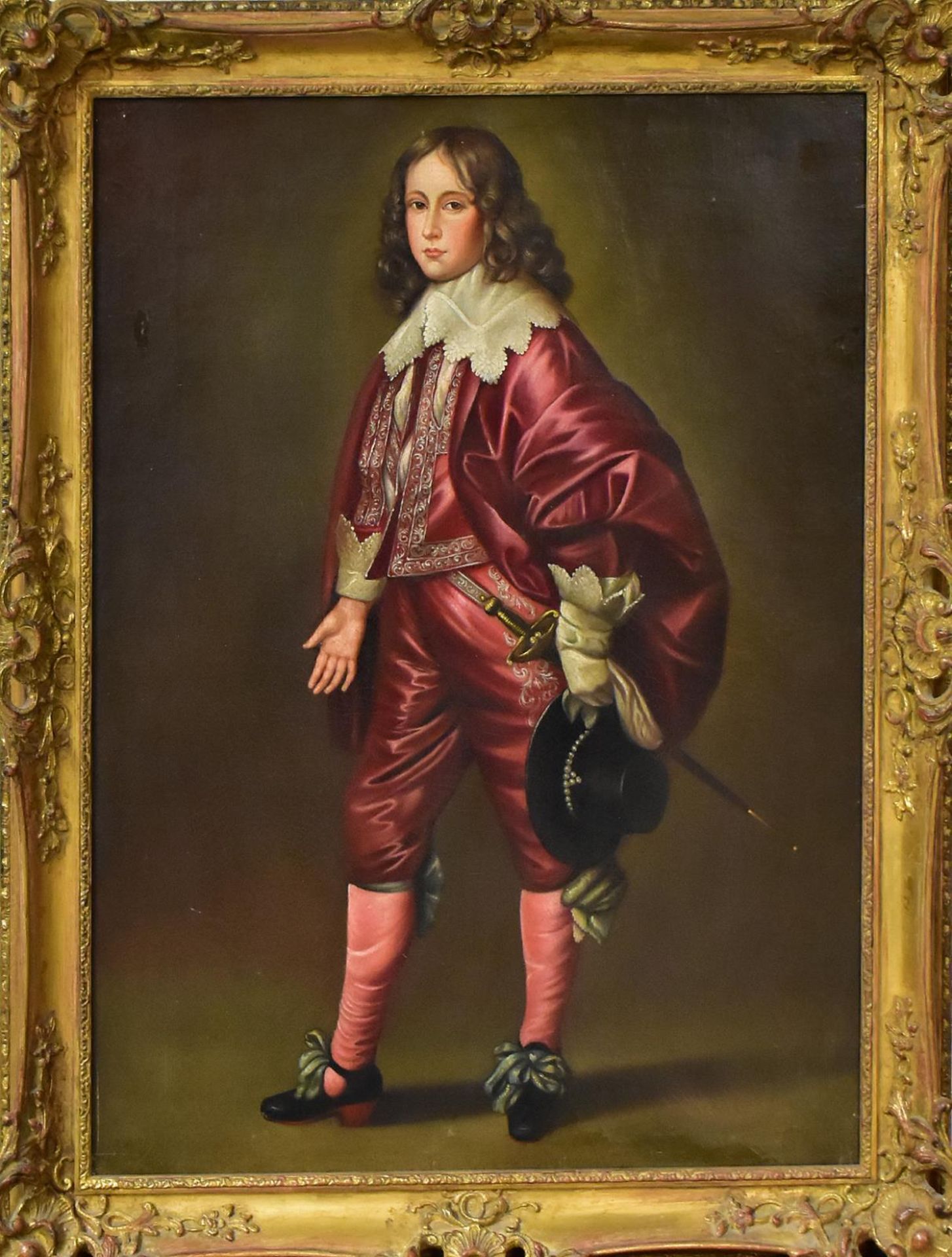 ITALIEN (WOHL). Junger Edelmann. Öl/Leinwand.