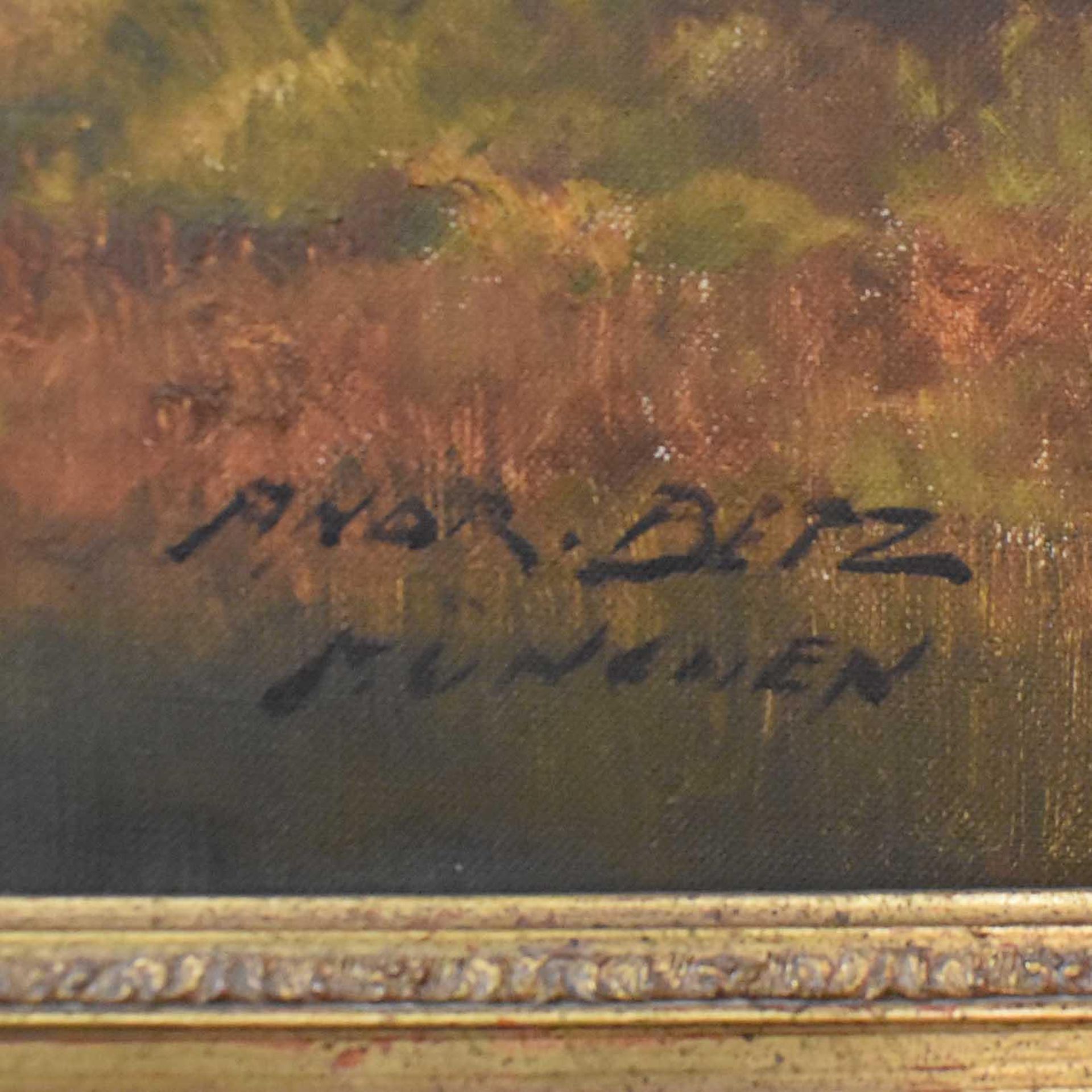 BETZ, ANDREAS. Im Alpenvorland. Öl/Leinwand. - Bild 3 aus 6