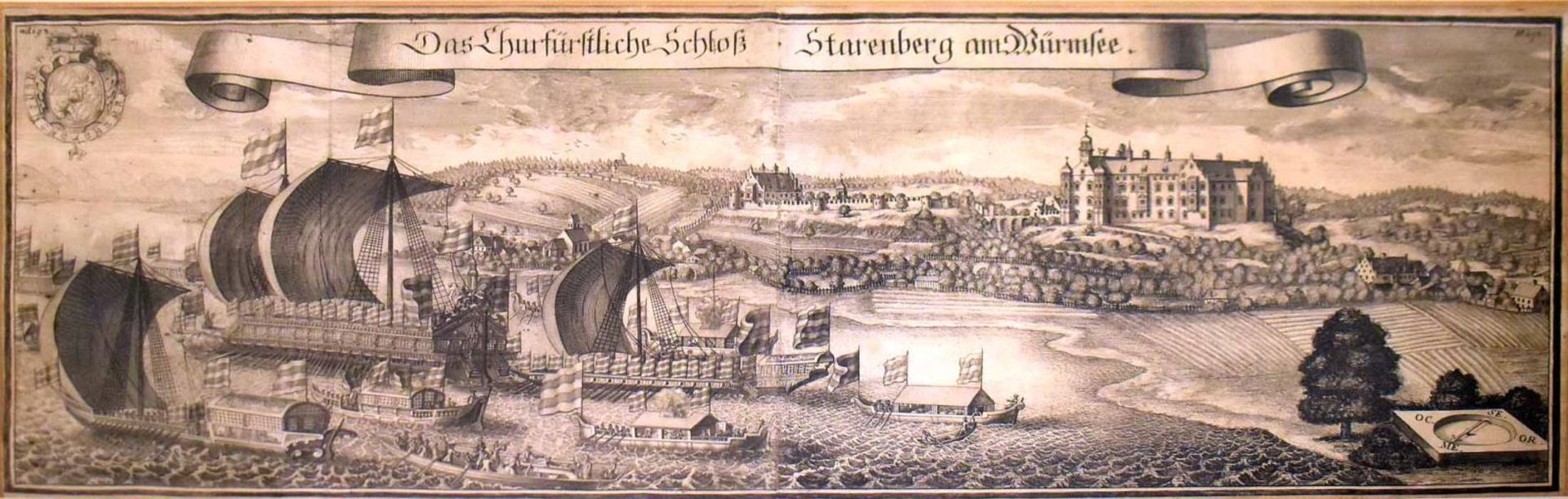 WENING, MICHAEL. Drei Schloß- und Klosteransichten. Drei Kupferstiche. - Bild 6 aus 6