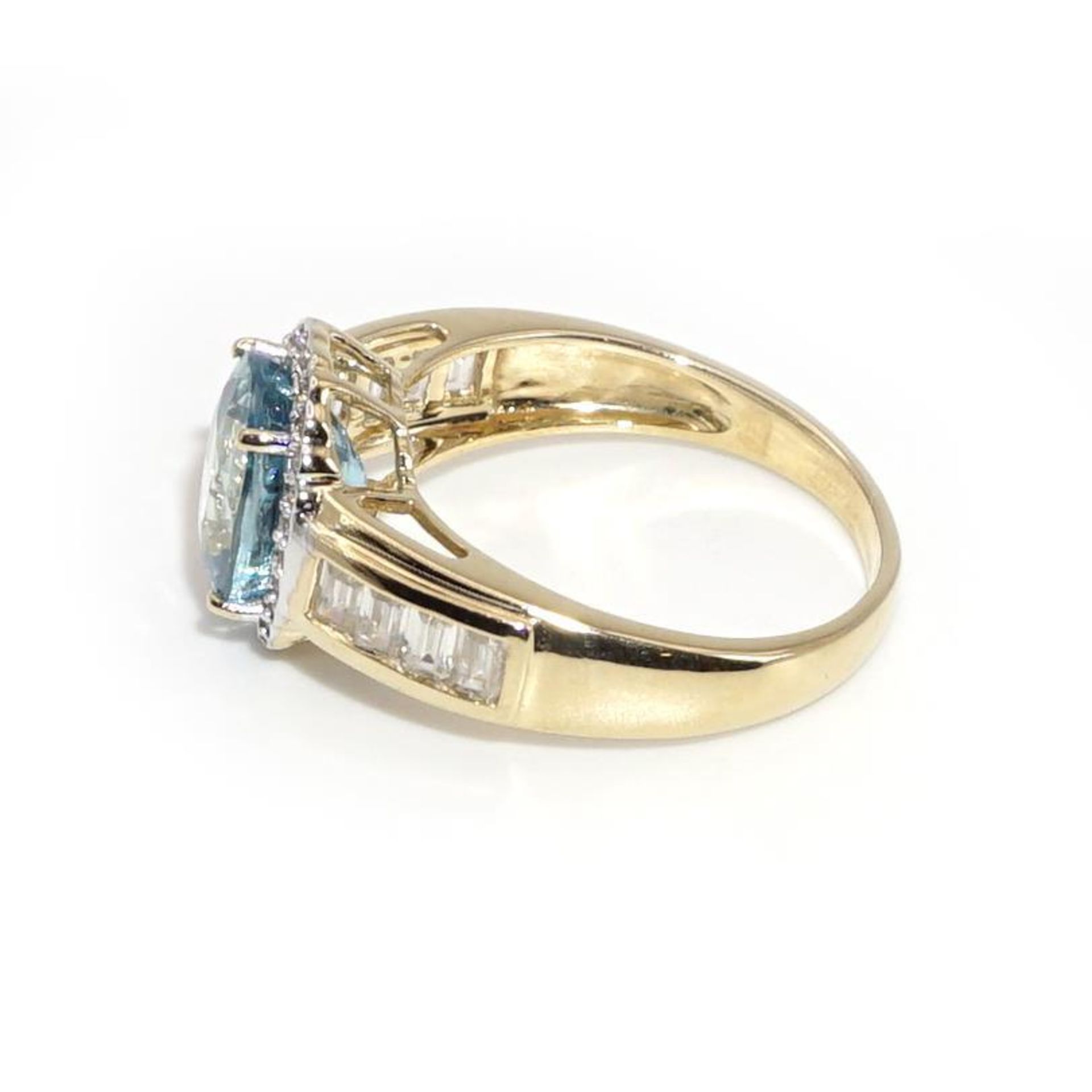 Ring. 14 K GG und WG. - Bild 2 aus 3