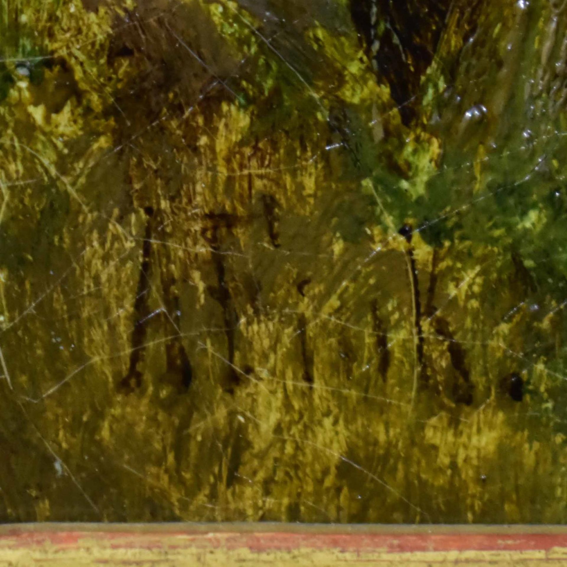 FINK, A.. Jagd im Spätherbst. Öl/Leinwand. - Bild 2 aus 3