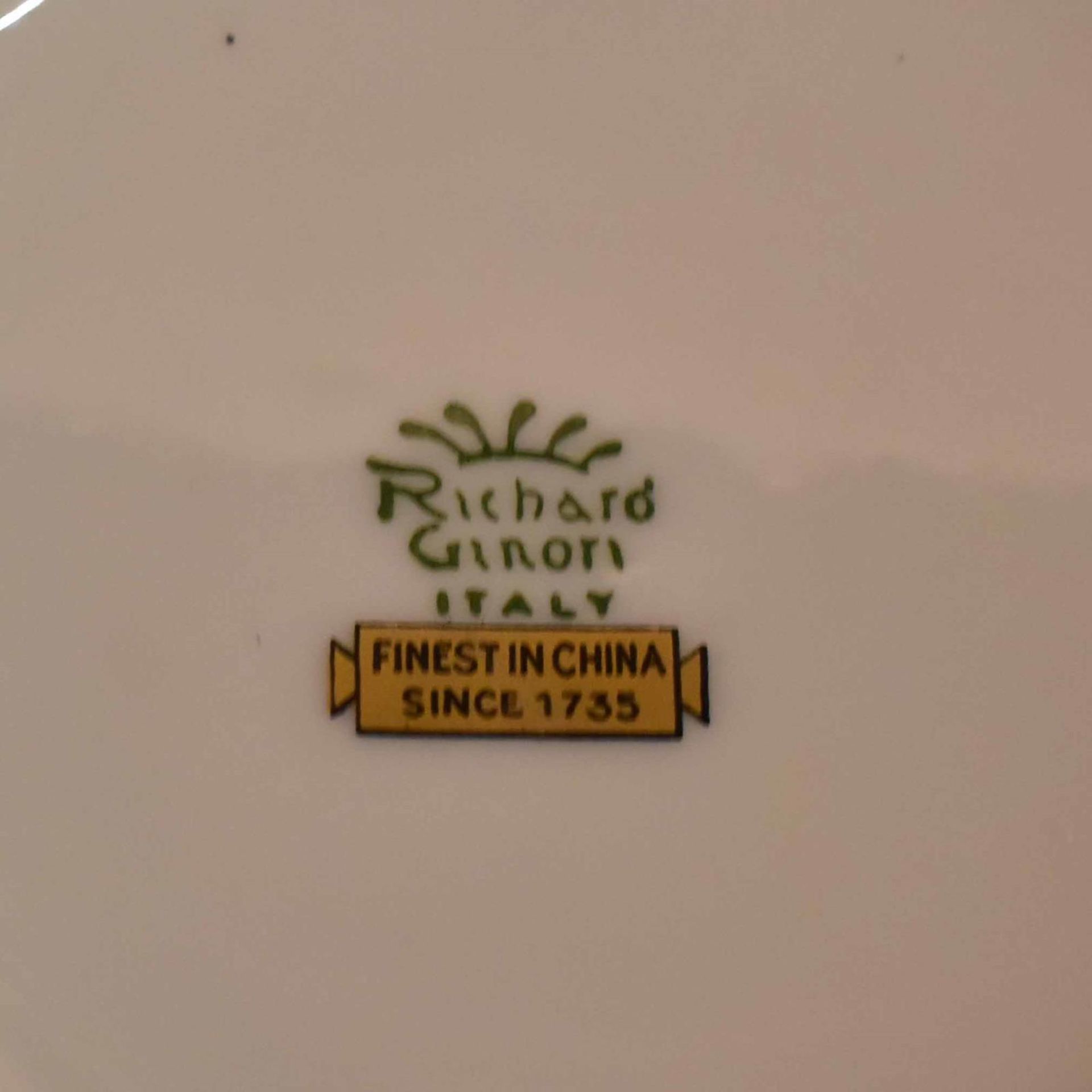 Speiseservice, 76tlg. Richard Ginori | Porzellan, Farb- und Golddekor. - Bild 3 aus 3