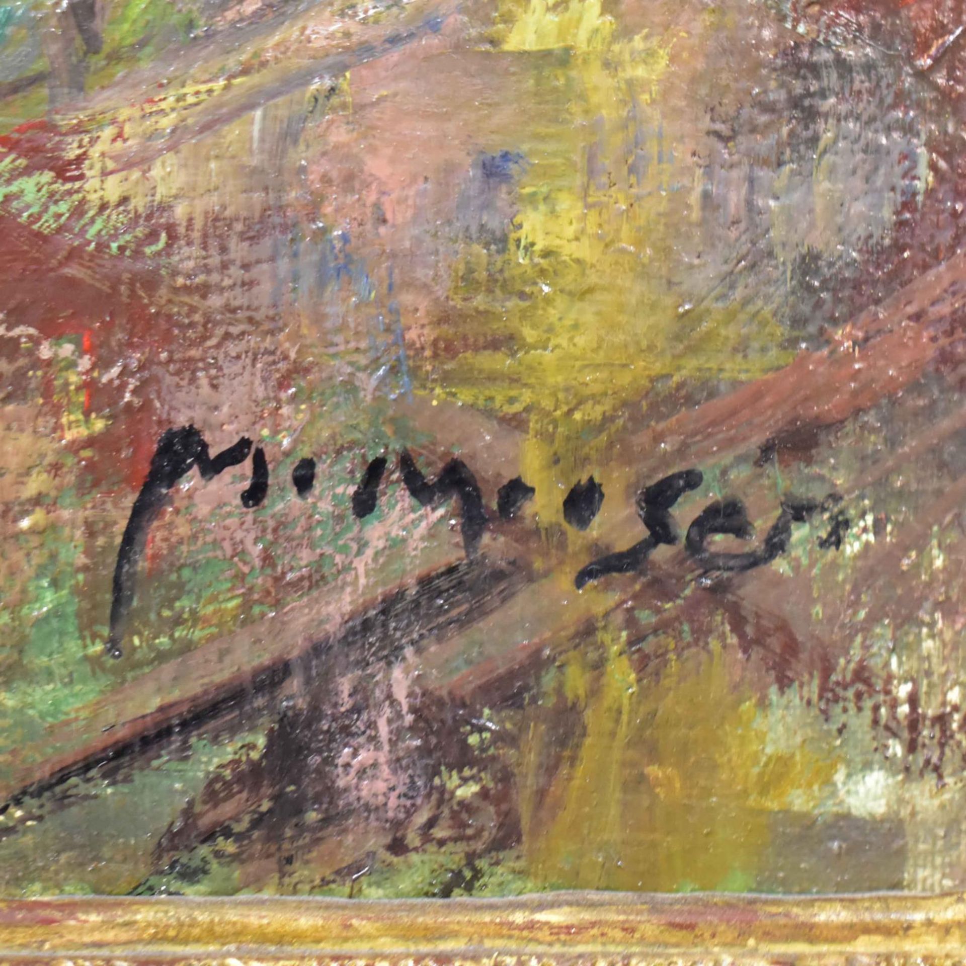 MOOSER, MARTIN. Der Opernbeginn. Öl/Leinwand. - Bild 2 aus 3