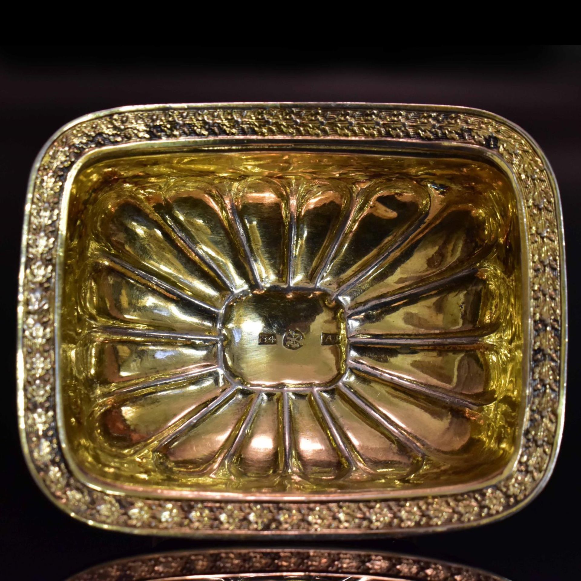 Saliere. Wohl St. Petersburg, 19. Jh. | Silber, innen vergoldet. - Bild 3 aus 4