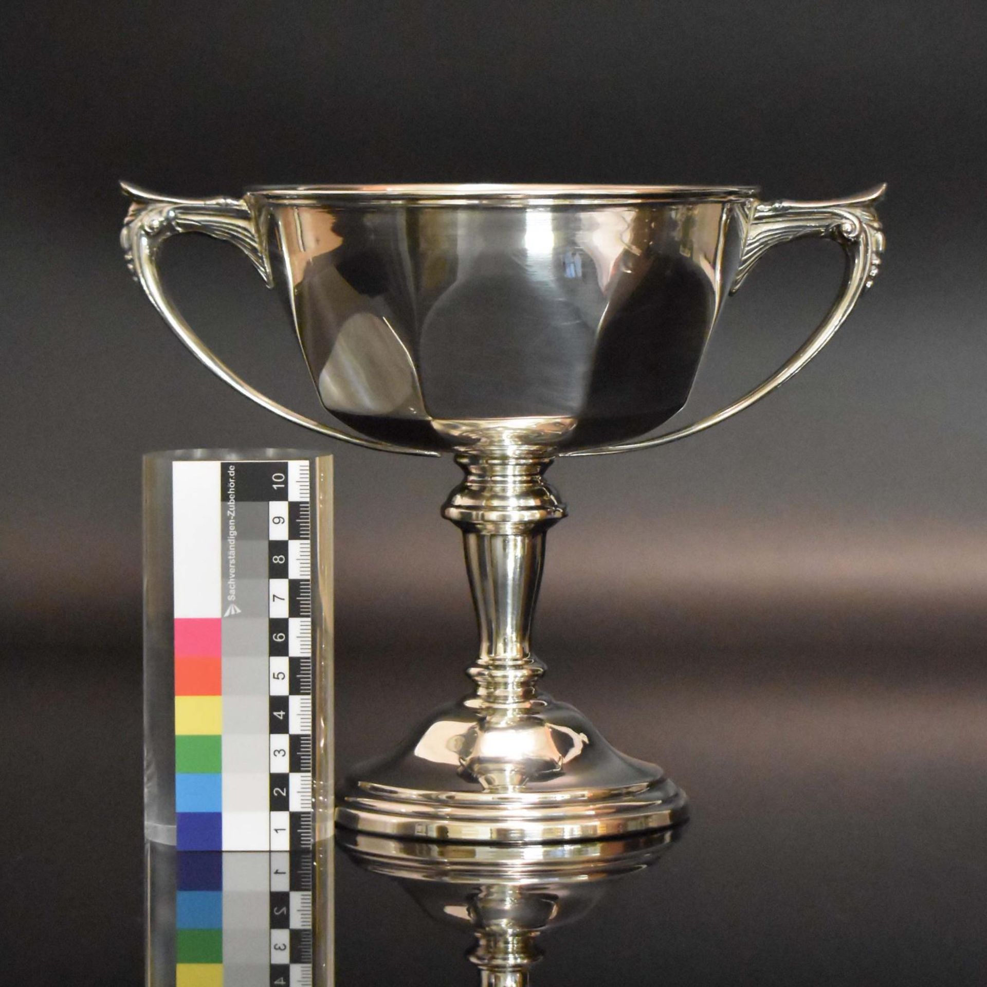 Fußschale. Italien, 20. Jh. | Silber - Bild 2 aus 3