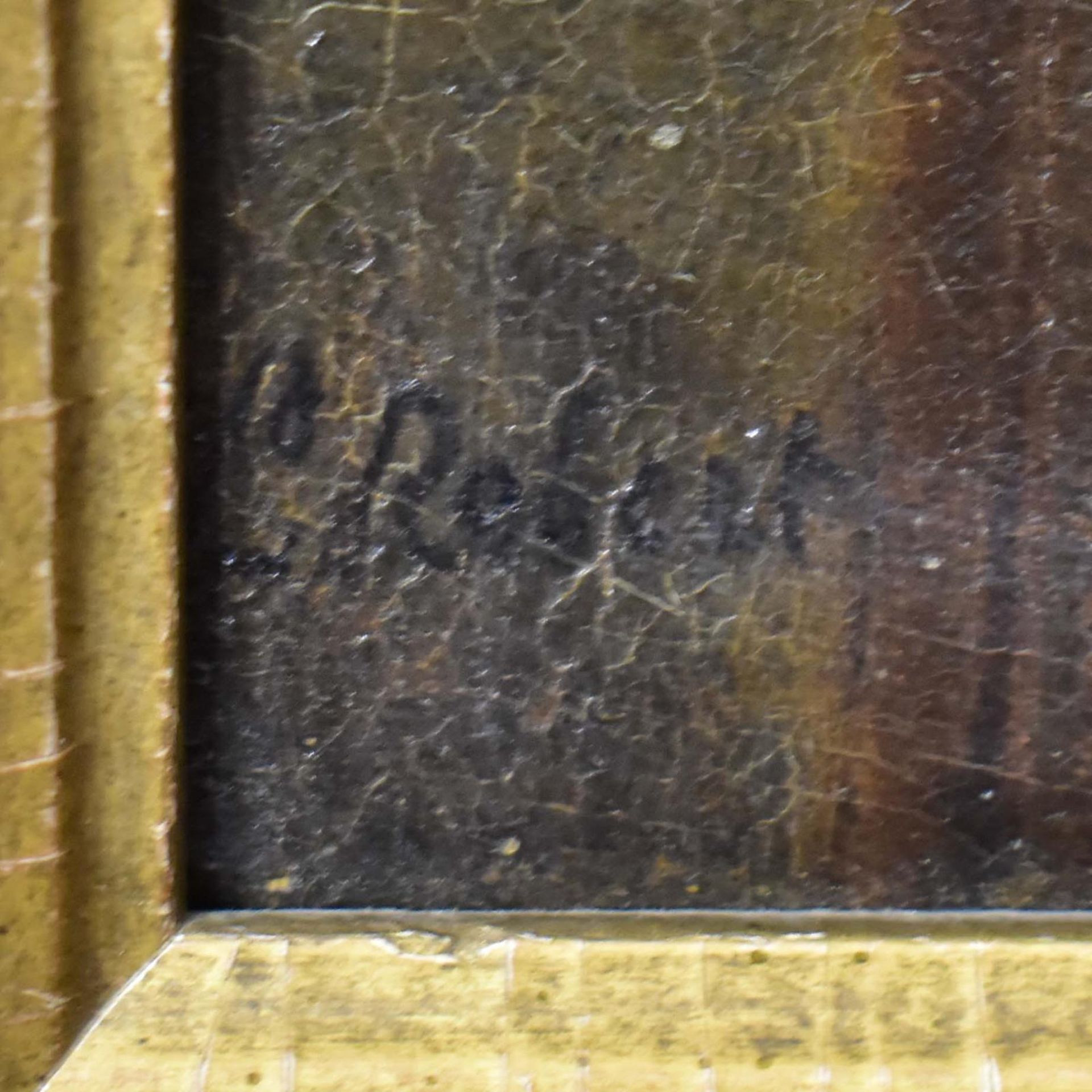 ROBERT, LÉOPOLD (?). Bildnis eines Italieners und einer Italienerin. Ein Paar Gemälde: Öl/Leinwand. - Bild 3 aus 4