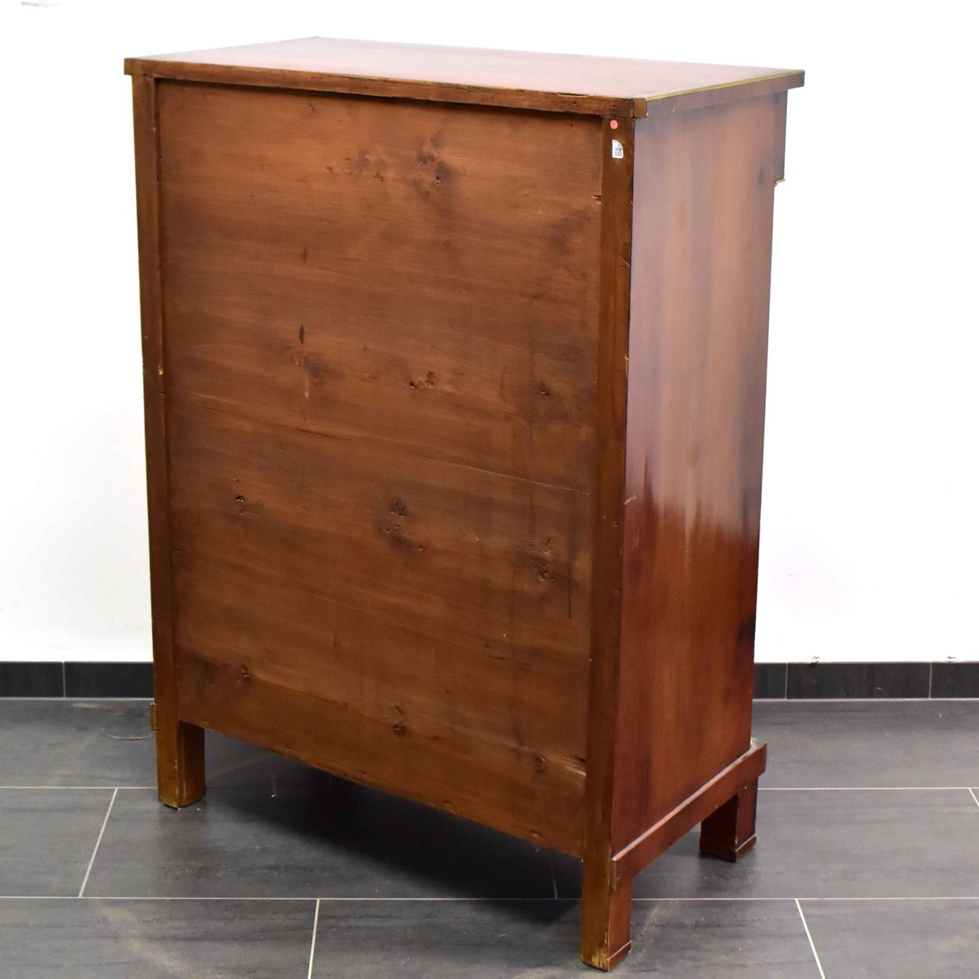 Sekretär. Um 1900, Biedermeier Stil | Mahagoni furniert. Messing. - Bild 3 aus 3