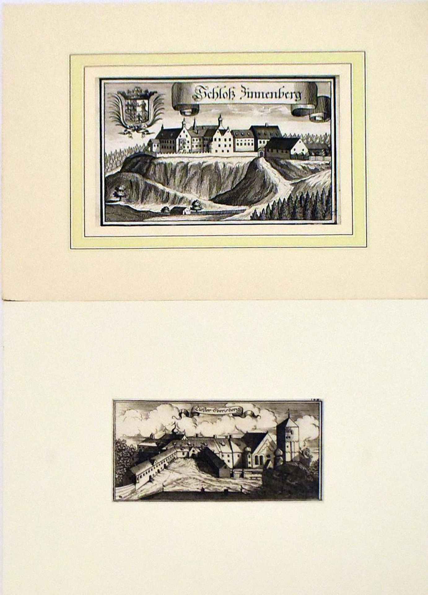 WENING, MICHAEL. Stadt- und Klosteransichten. 25 Kupferstiche. - Bild 2 aus 8