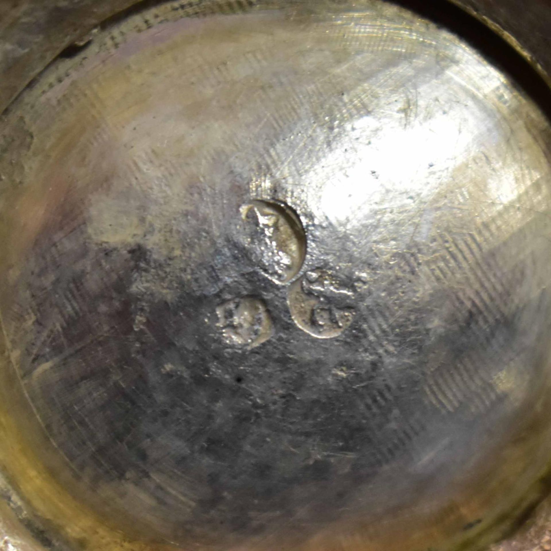 Kleines Milchkännchen und Zuckerschale. Silber, innen vergoldet. - Bild 3 aus 4