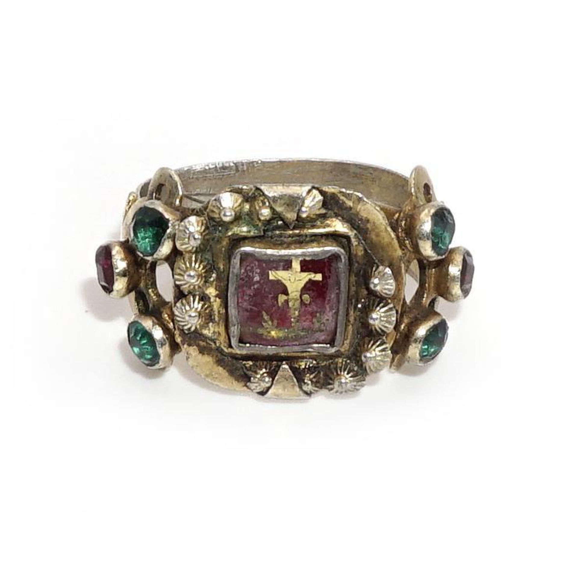 Ring. Alpenländisch, 19. Jh. | Silber, vergoldet.