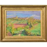 BERTIN, EMIL (WOHL). Stadt in der Provence. Öl/Leinwand.