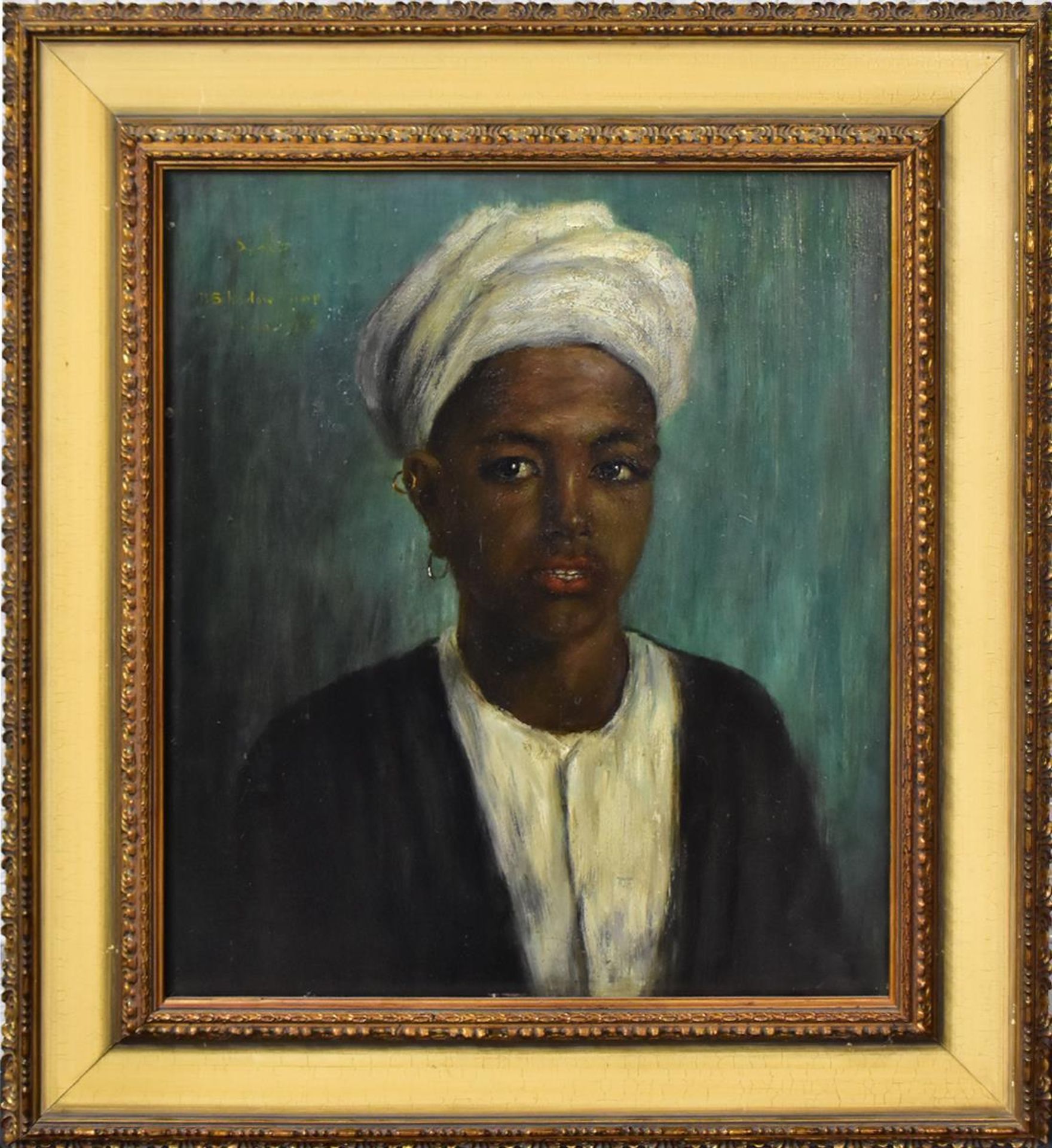 SCHADOW, HANS. Porträt einer Afrikanerin. Öl/Holz.