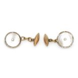Ein Paar Manschettenknöpfe. England, Birmingham | 9 K GG.