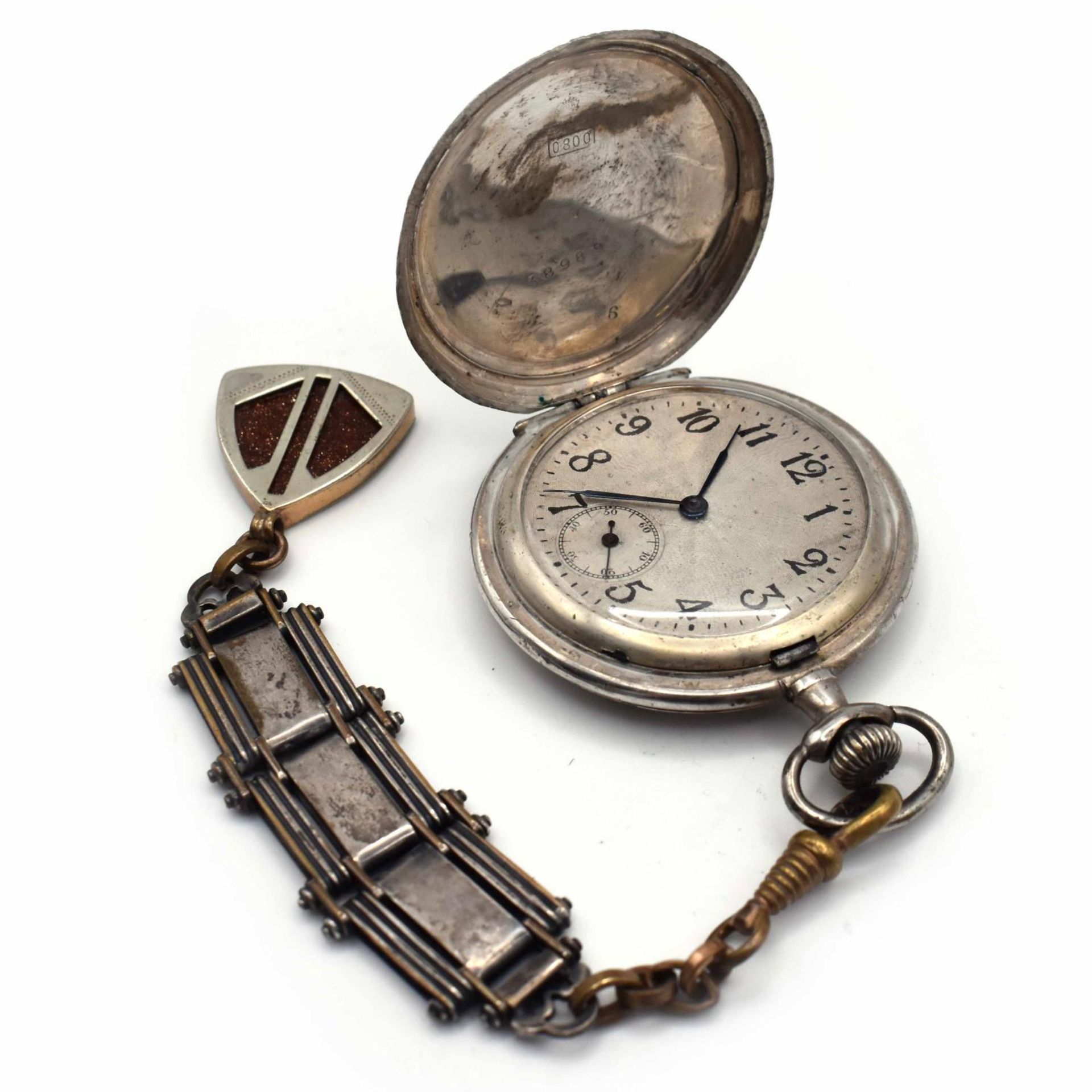 Konvolut Taschenuhren, 17tlg. Gehäuse Metall bzw. Silber. - Bild 26 aus 37